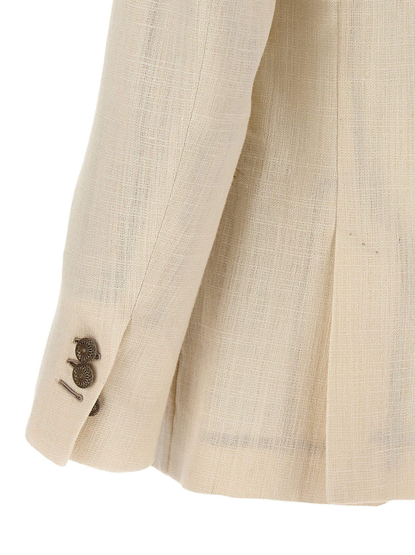 Maurizio Miri Double Breasted Blazer White