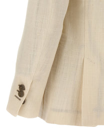 Maurizio Miri Double Breasted Blazer White