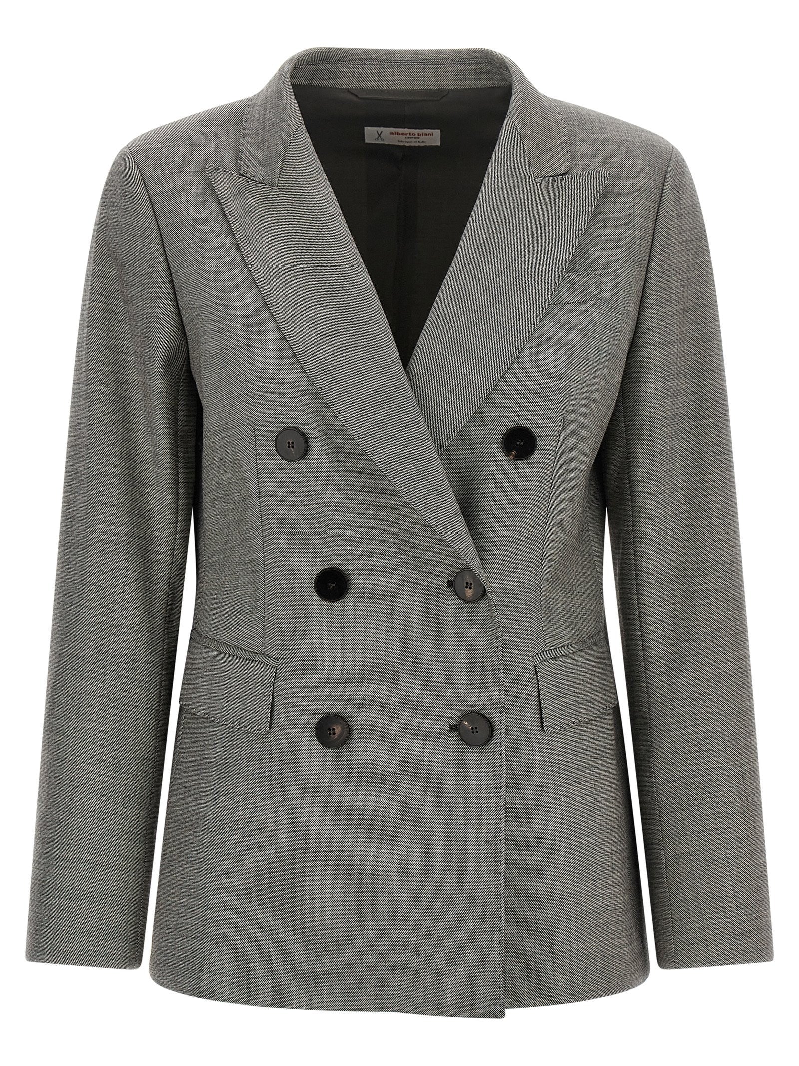 Alberto Biani Double Breasted Blazer Grey