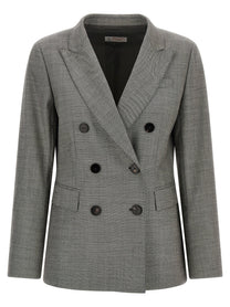 Alberto Biani Double Breasted Blazer Grey