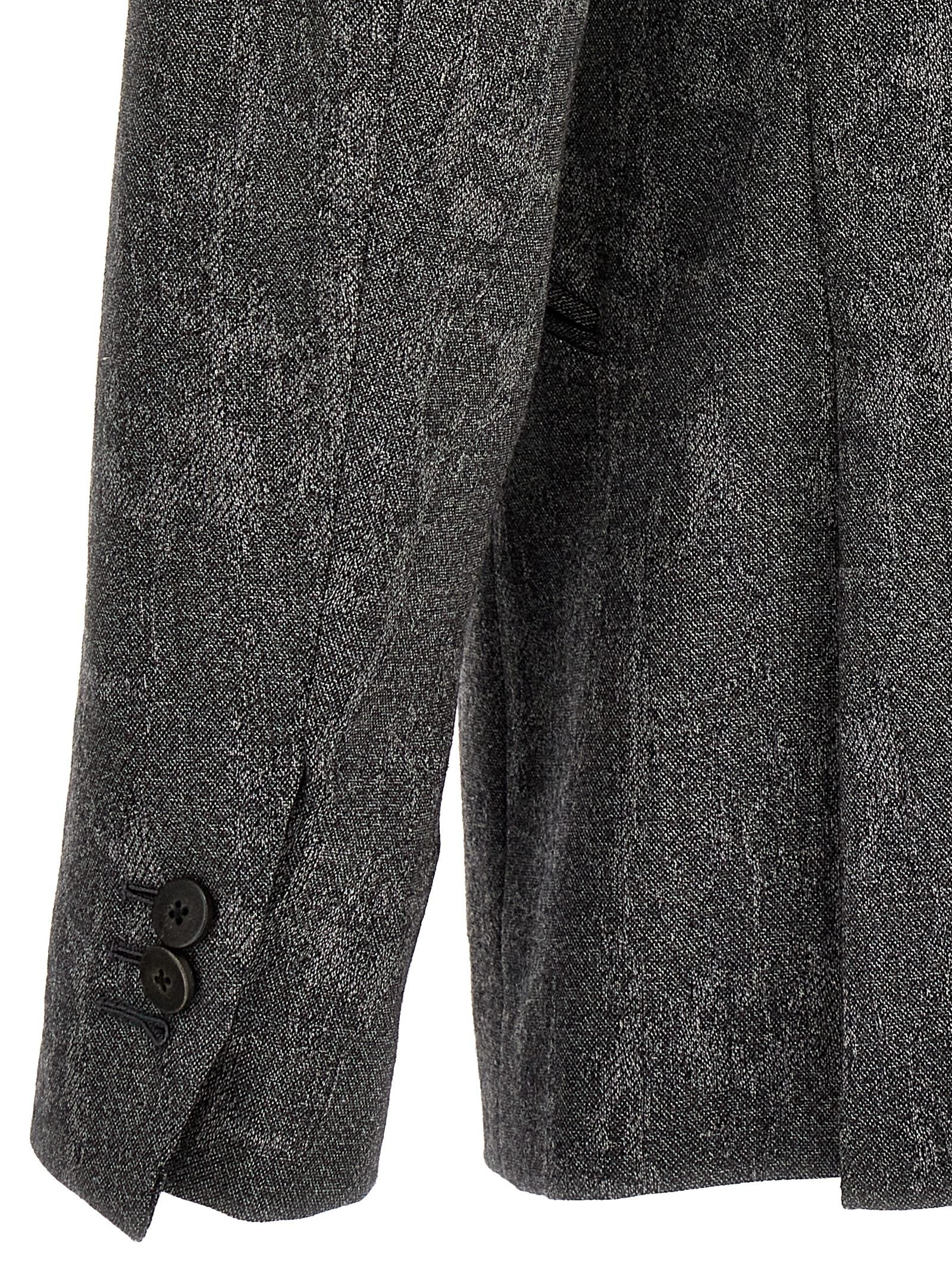 Maurizio Miri Double Breasted Blazer Grey