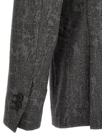 Maurizio Miri Double Breasted Blazer Grey