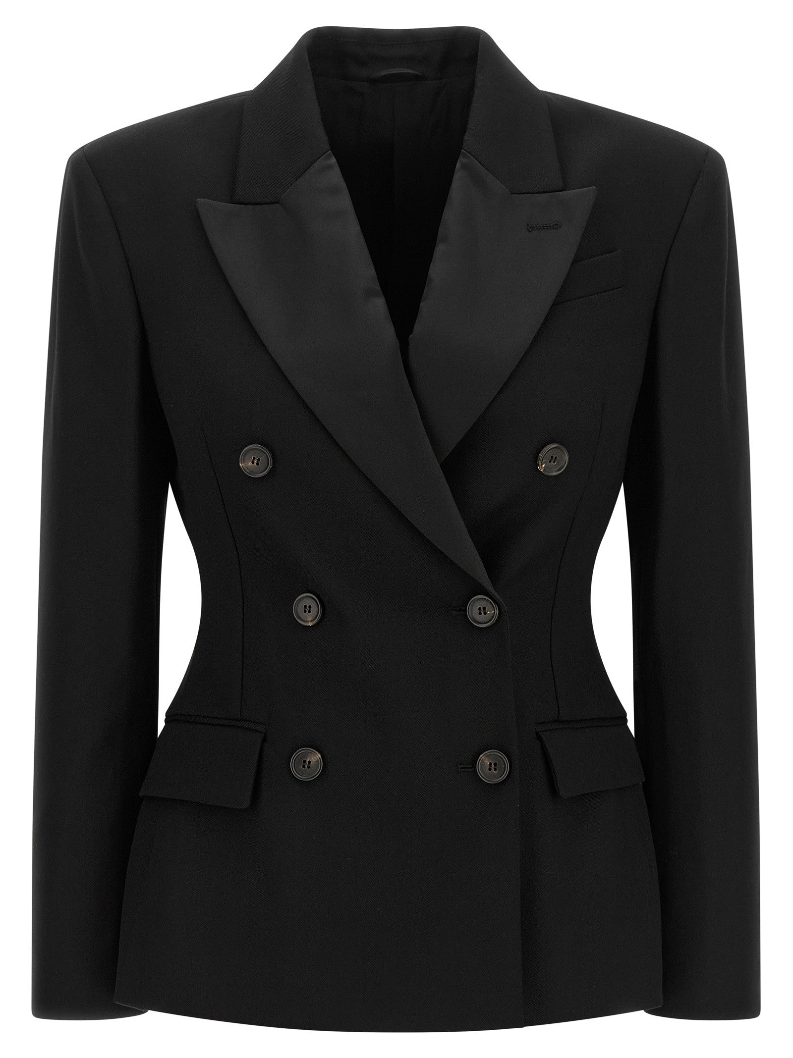 Brunello Cucinelli Double Breasted Blazer Black