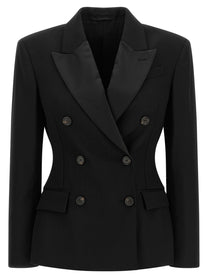 Brunello Cucinelli Double Breasted Blazer Black