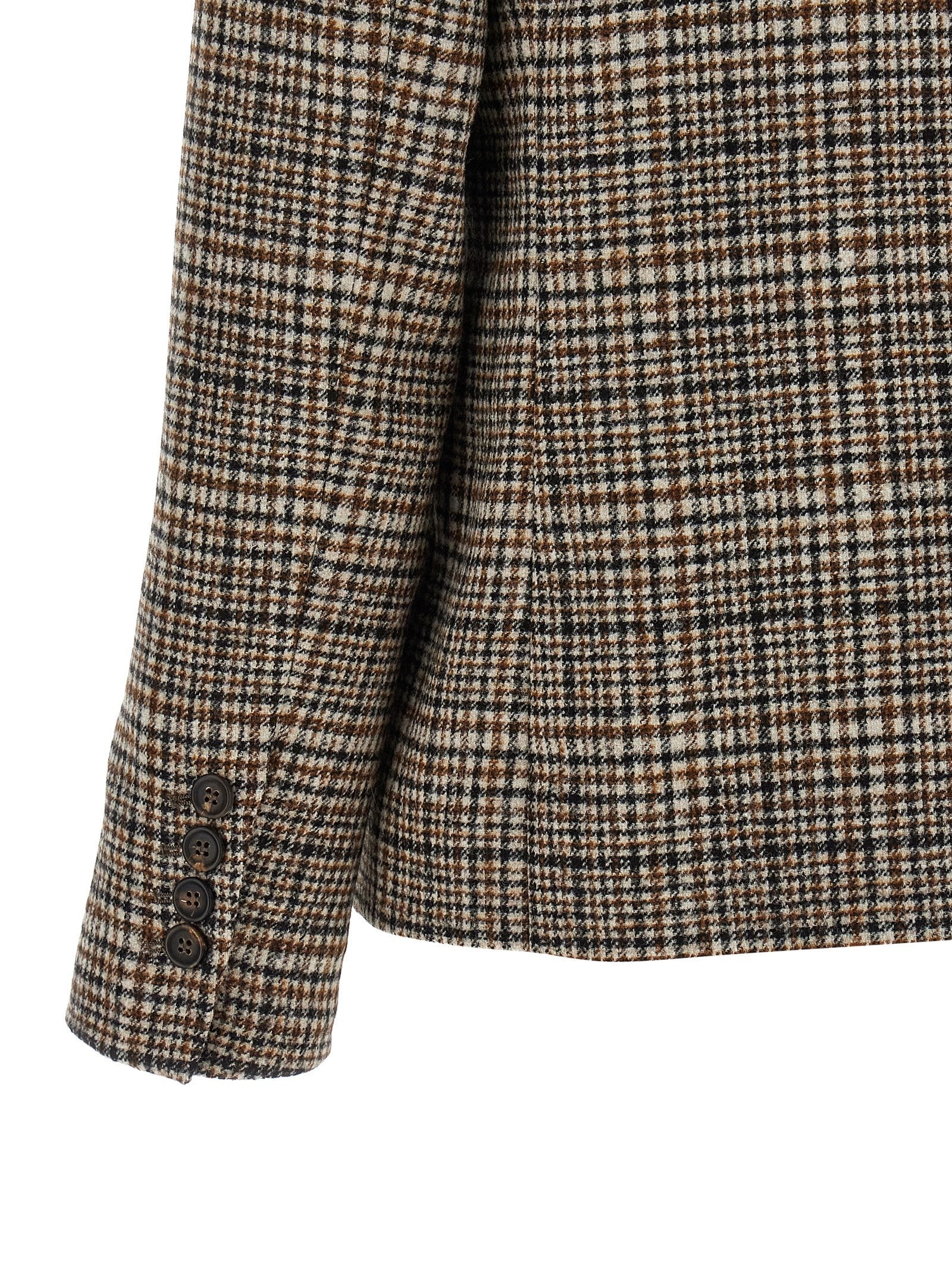 Brunello Cucinelli Double Breasted Blazer Beige