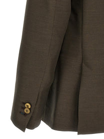 Maurizio Miri Double Breasted Blazer Green