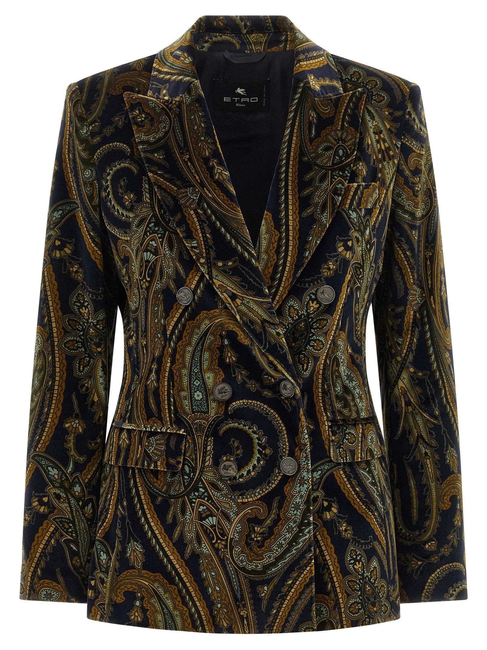 ETRO Double Breasted Blazer Blue