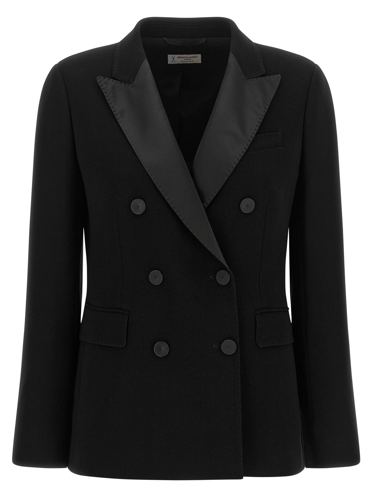 Alberto Biani Double Breasted Blazer Black