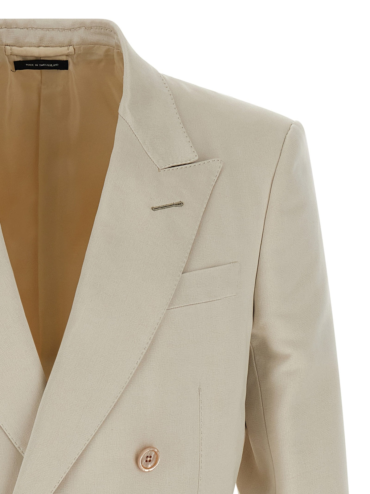 Tom Ford Double Breasted Blazer Beige