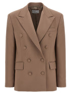 Giuseppe Di Morabito Double Breasted Blazer Beige
