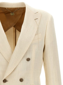 Maurizio Miri Double Breasted Blazer White
