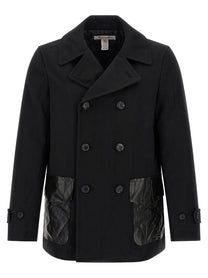 Comme Des Garcons Shirt Double Breasted Caban Black