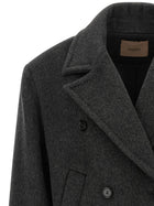 TWINSET Double Breasted Caban Grey