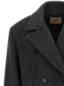 TWINSET Double Breasted Caban Grey