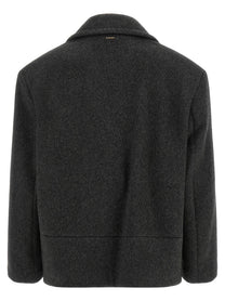 TWINSET Double Breasted Caban Grey