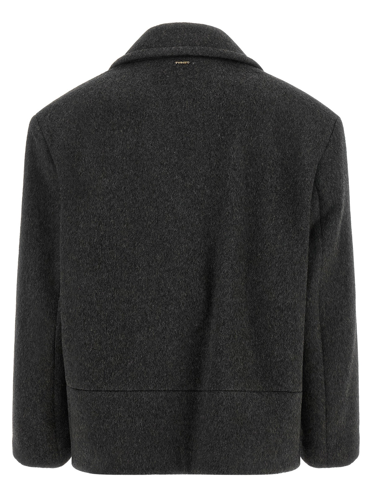 TWINSET Double Breasted Caban Grey