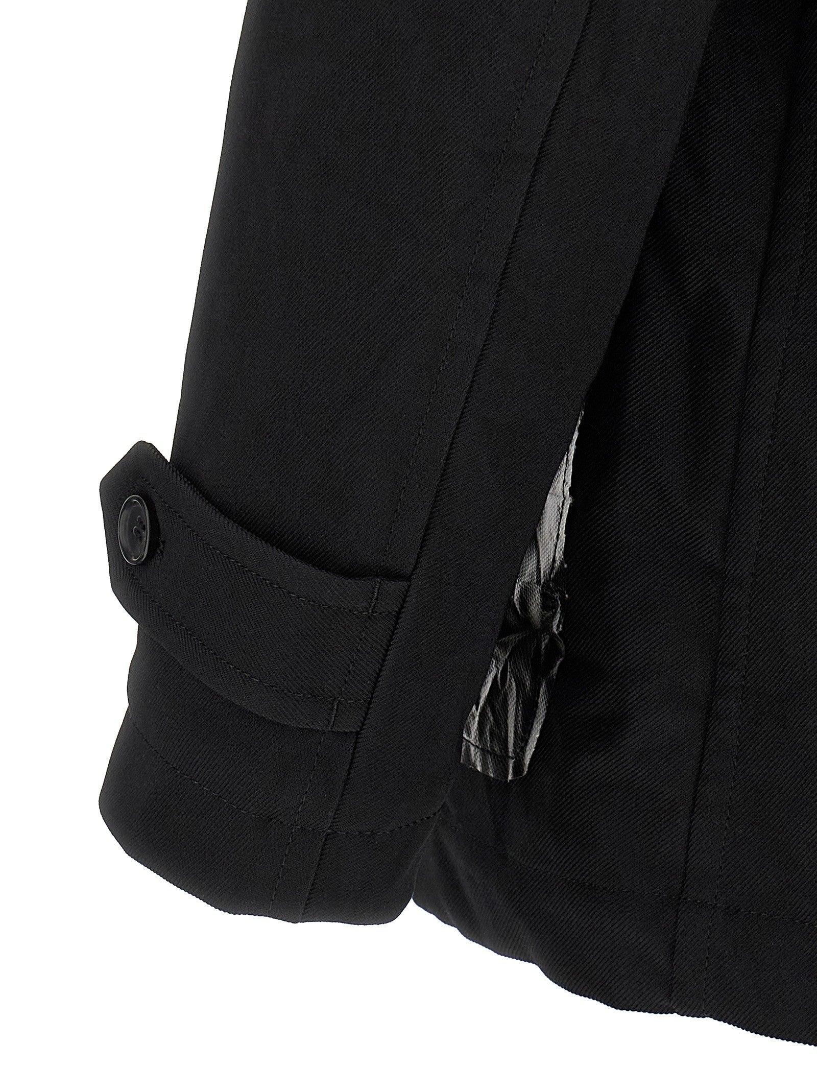 Comme Des Garcons Shirt Double Breasted Caban Black