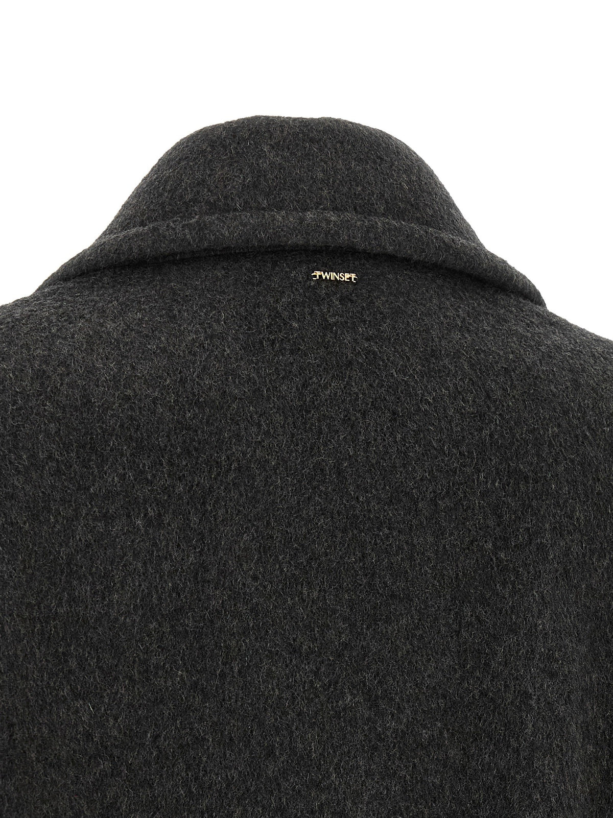 TWINSET Double Breasted Caban Grey
