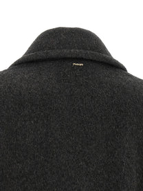 TWINSET Double Breasted Caban Grey