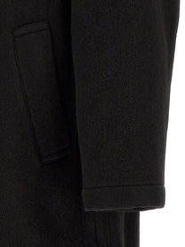Lemaire Double Breasted Coat Black