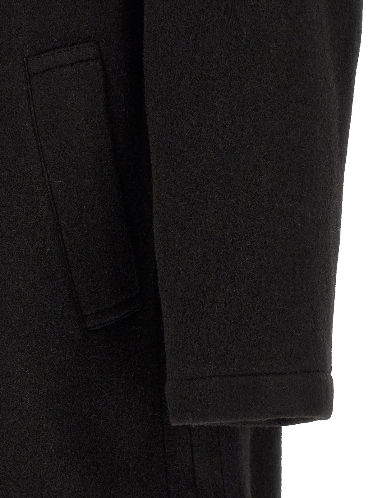 Lemaire Double Breasted Coat Black, view 4