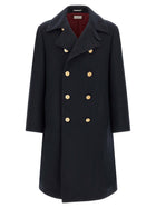 Brunello Cucinelli Double Breasted Coat Blue