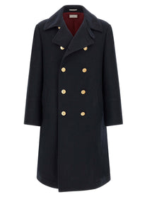 Brunello Cucinelli Double Breasted Coat Blue