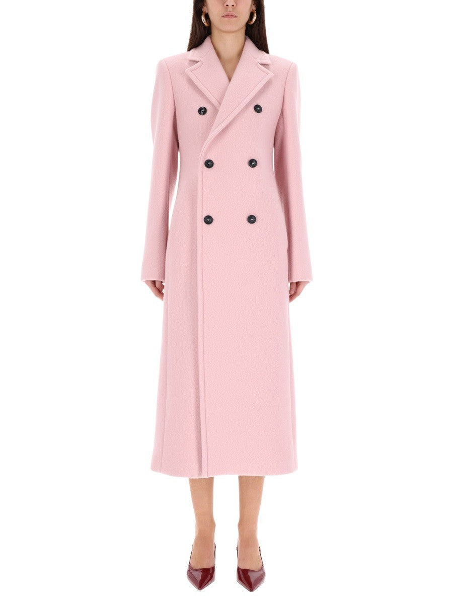 Sportmax Women's Double Breasted Coat Blue