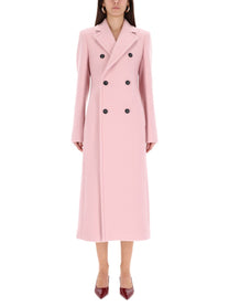 Sportmax Women's Double Breasted Coat Blue