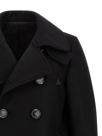 Dsquared2 Double Breasted Coat Black