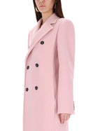 Sportmax Women's Double Breasted Coat Blue, view 4
