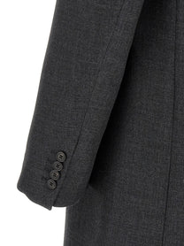 Dries Van Noten Double Breasted Coat Grey