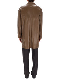 Fendi Men's Double Breasted Coat Brown