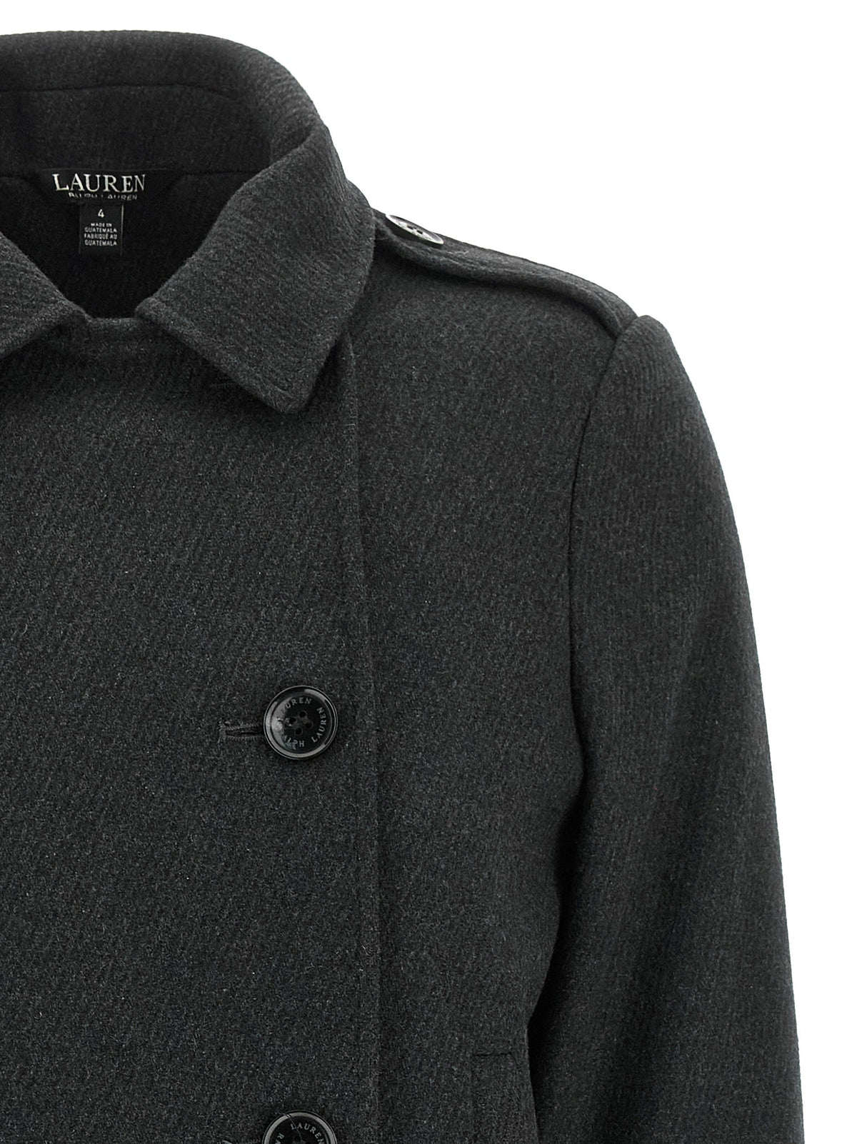 Lauren Ralph Lauren Double Breasted Coat Grey