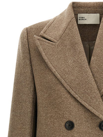 Tory Burch Double Breasted Coat Beige, view 3
