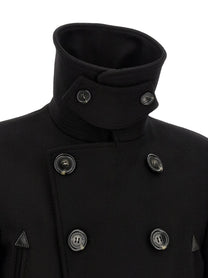 Dsquared2 Double Breasted Coat Black