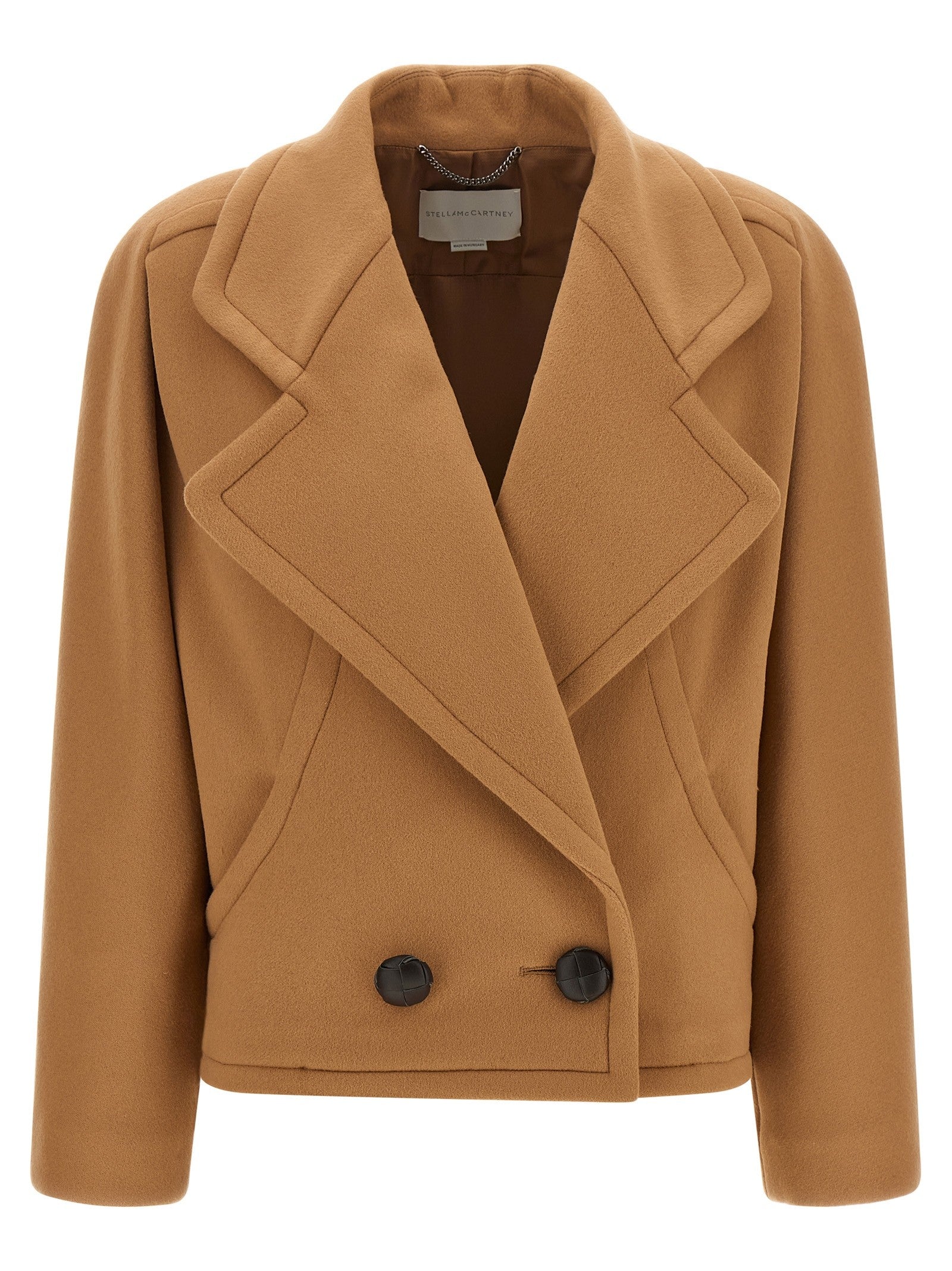 Stella McCartney Double Breasted Coat Beige