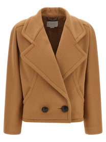 Stella McCartney Double Breasted Coat Beige