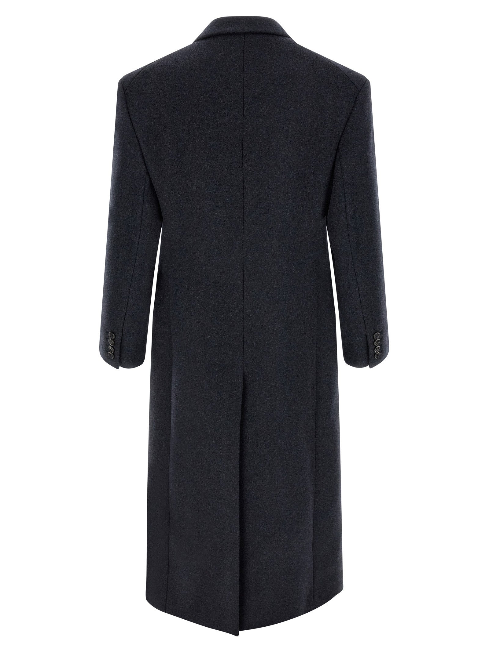 Saint Laurent Double Breasted Coat Blue