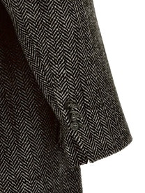 Ami Paris Double Breasted Coat Black