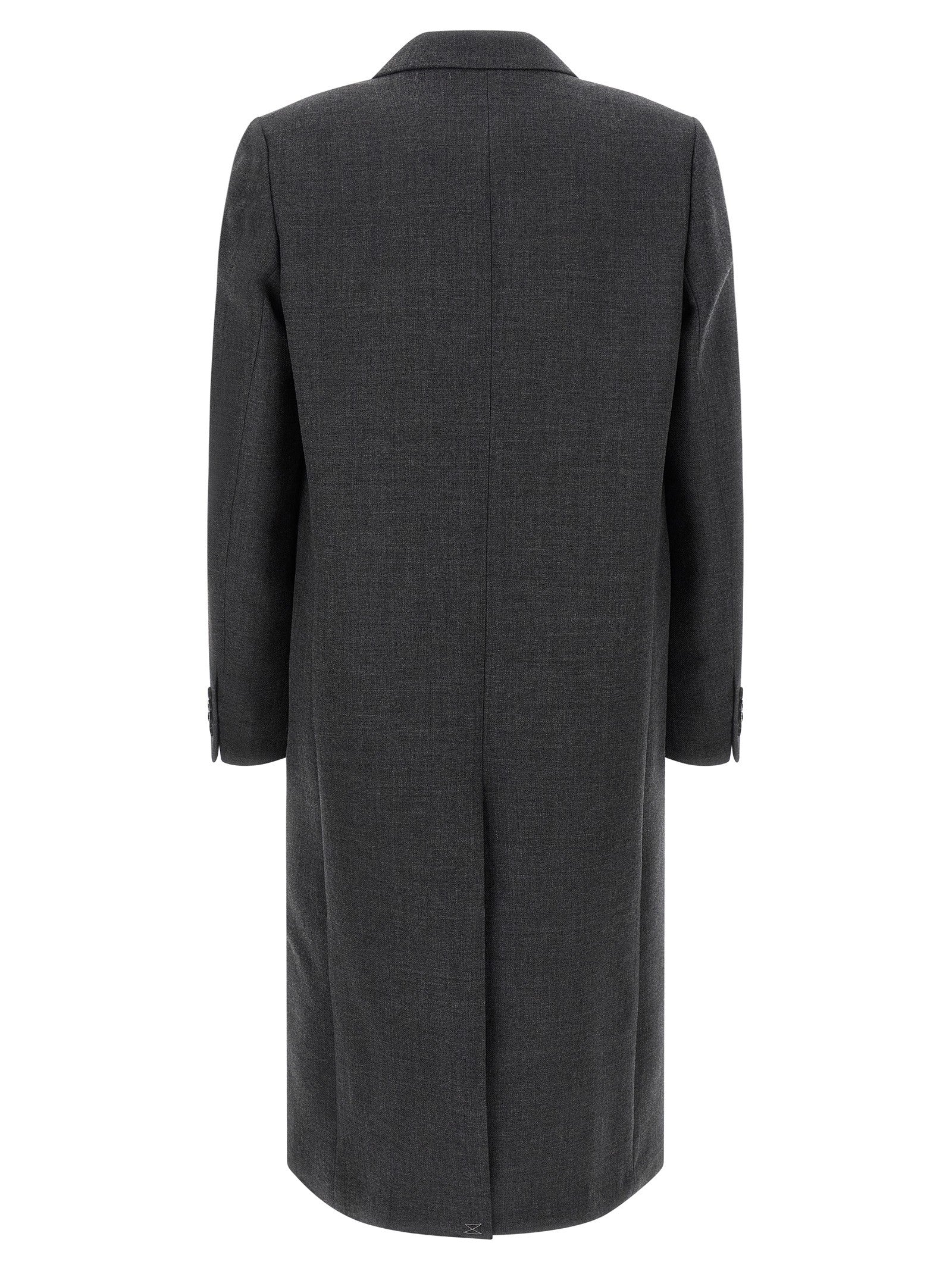 Dries Van Noten Double Breasted Coat Grey