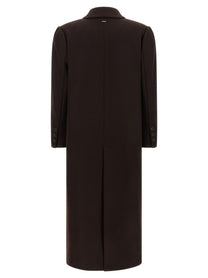 TWINSET Double Breasted Coat Brown