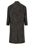 Ami Paris Double Breasted Coat Black