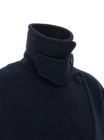 Chloé Double Breasted Coat Blue