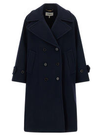 Chloé Double Breasted Coat Blue
