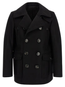Dsquared2 Double Breasted Coat Black