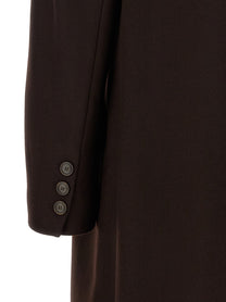 TWINSET Double Breasted Coat Brown