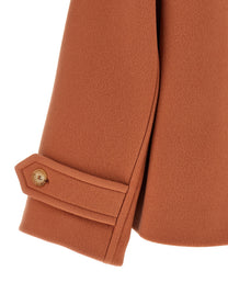 Chloé Double Breasted Coat Blue