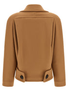 Stella McCartney Double Breasted Coat Beige, view 2
