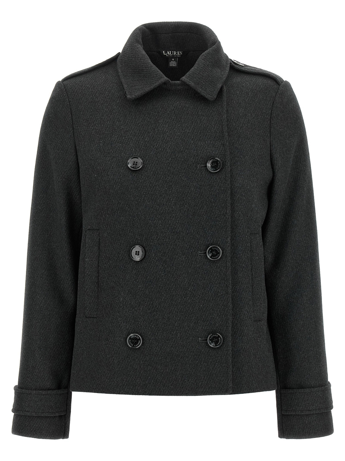 Lauren Ralph Lauren Double Breasted Coat Grey